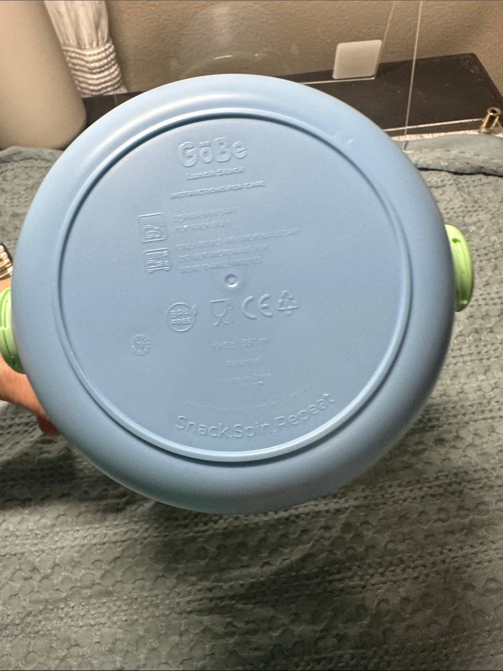GoBe Stackable Snack Container in Mint Green & Sky Blue NWT